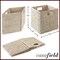 Casafield 12" x 12" Water Hyacinth Storage Baskets, Collapsible Cube Organizers, Woven Bins for Bathroom, Bedroom, Laundry, Pantry, Shelves